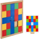 Geometric Square Puzzle Board